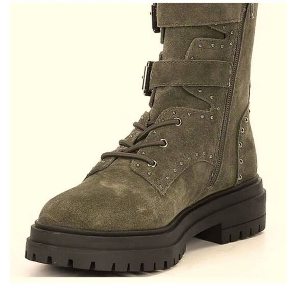 Chelsea & Violet Rhea Suede Combat Boot - Picture 4 of 7